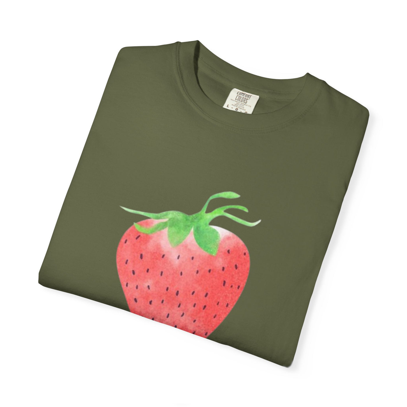 Strawberry Print Unisex T-shirt, Cute Summer Tee, Fruit Lover Gift, Casual Fashion, Eco-Friendly Apparel, Perfect for Picnics