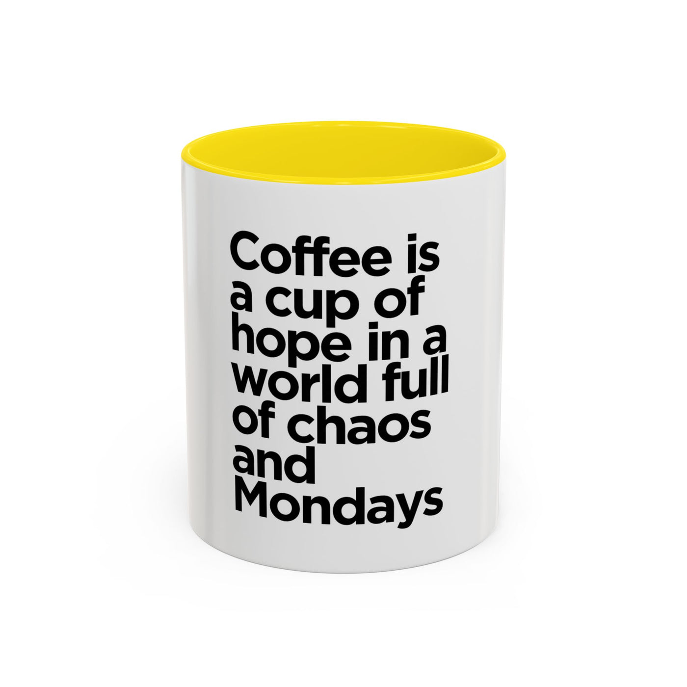 Inspirational Coffee Mug, Motivational Gift for Coffee Lovers, Perfect for Monday Motivation, Modern Black and White Design