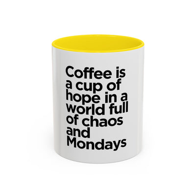 Inspirational Coffee Mug, Motivational Gift for Coffee Lovers, Perfect for Monday Motivation, Modern Black and White Design
