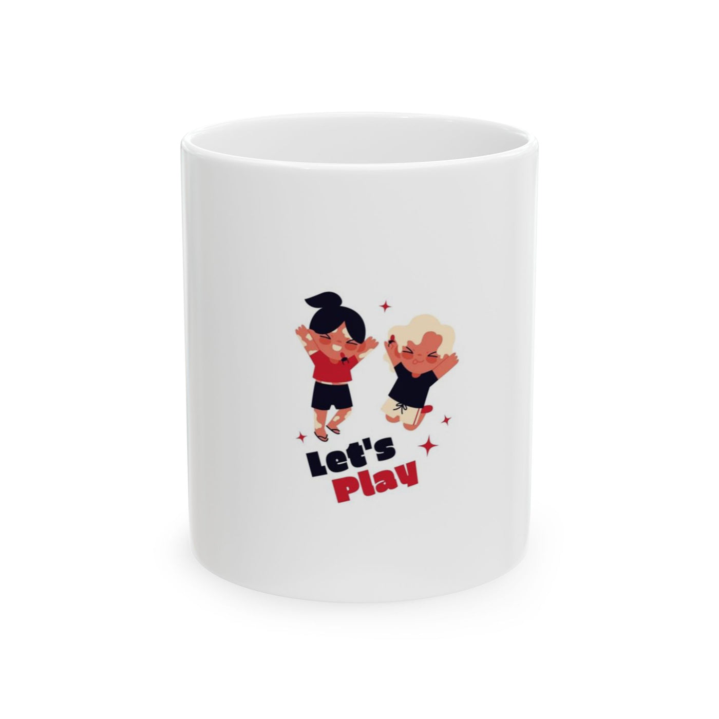 Playful Kids Ceramic Mug - Perfect Gift for Kids, Playroom Decor, Fun Coffee Mug, Kid's Birthday, Family Time