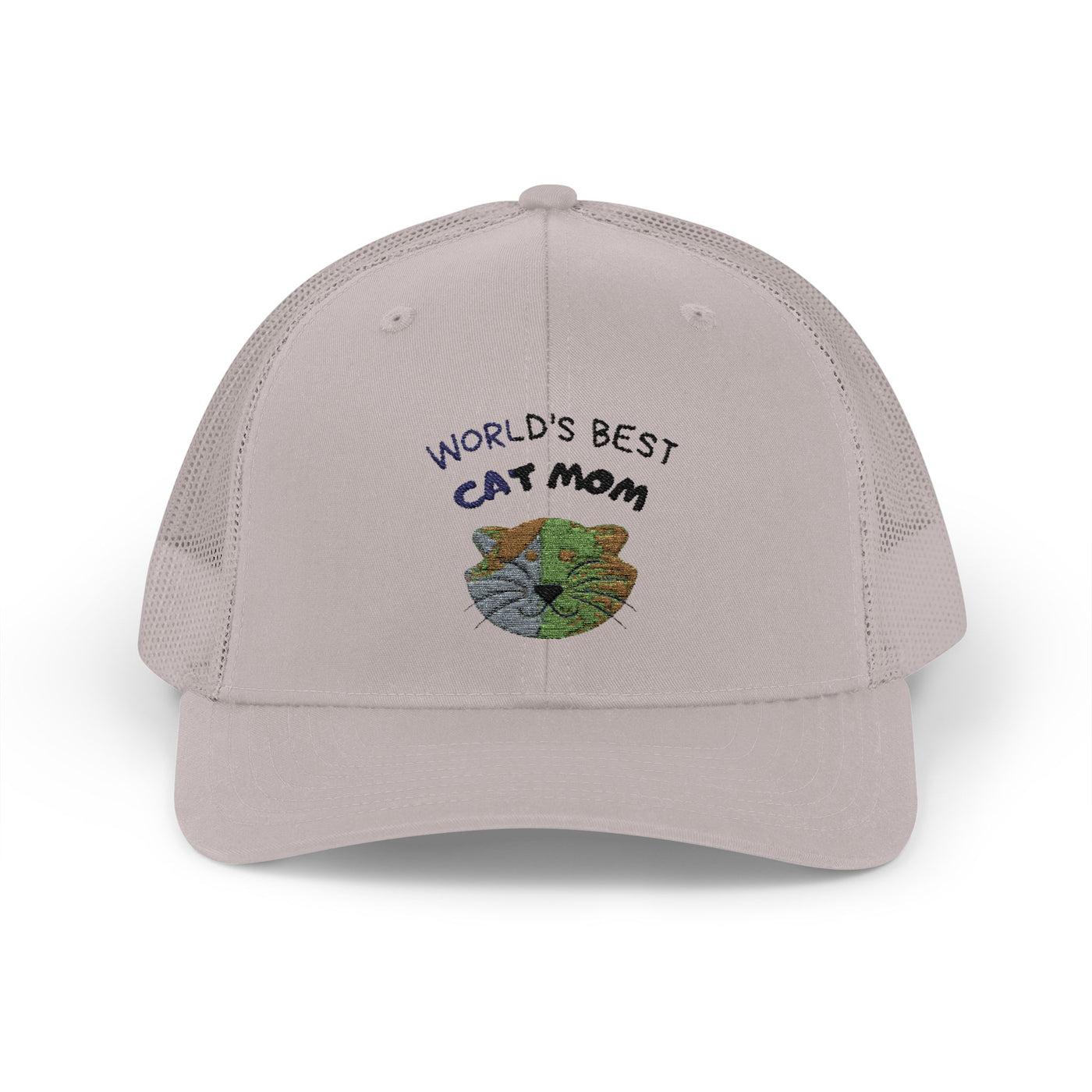 World's Best Cat Mom Snapback Trucker Cap | Perfect Gift for Cat Lovers, Adjustable Cap, Stylish Headwear, Fun Accessories