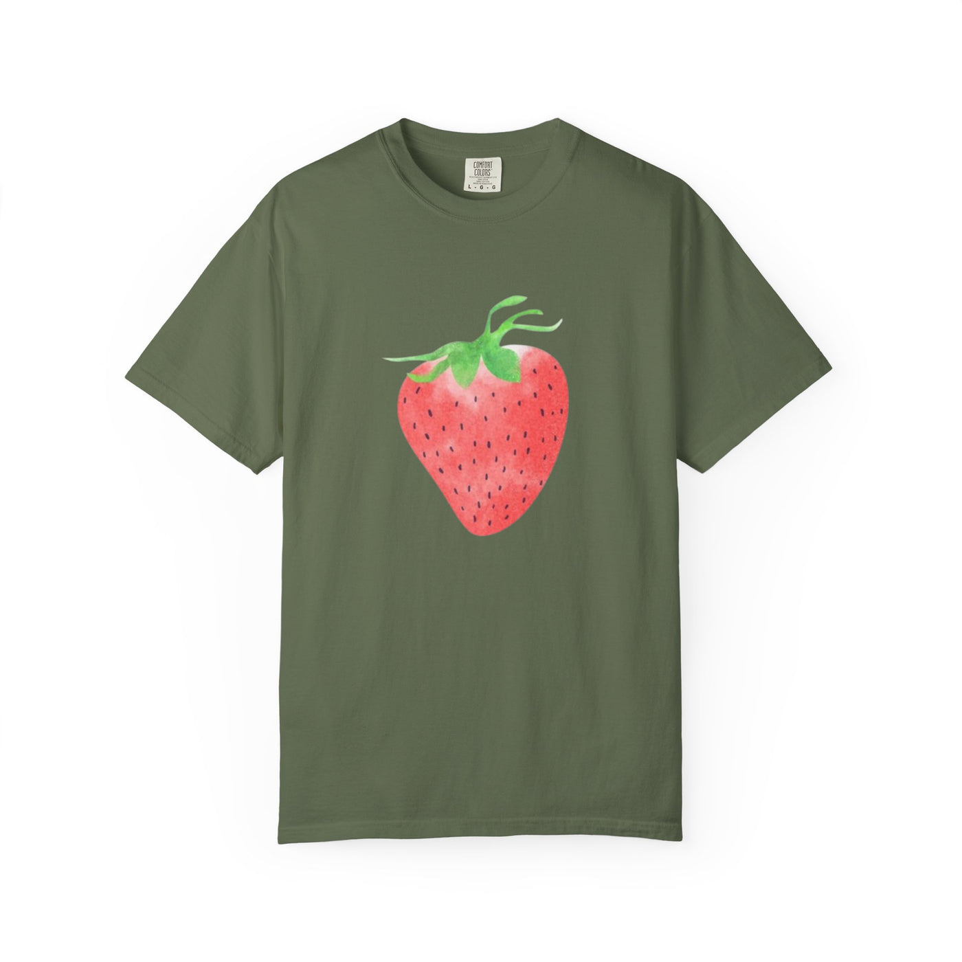 Strawberry Print Unisex T-shirt, Cute Summer Tee, Fruit Lover Gift, Casual Fashion, Eco-Friendly Apparel, Perfect for Picnics