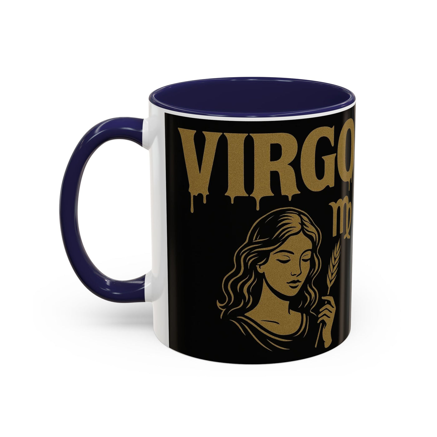 Astrology Virgo Coffee Mug, Zodiac Gift for Virgo Season, Horoscope Mug, Black and Gold Mugs, Astrology Gifts