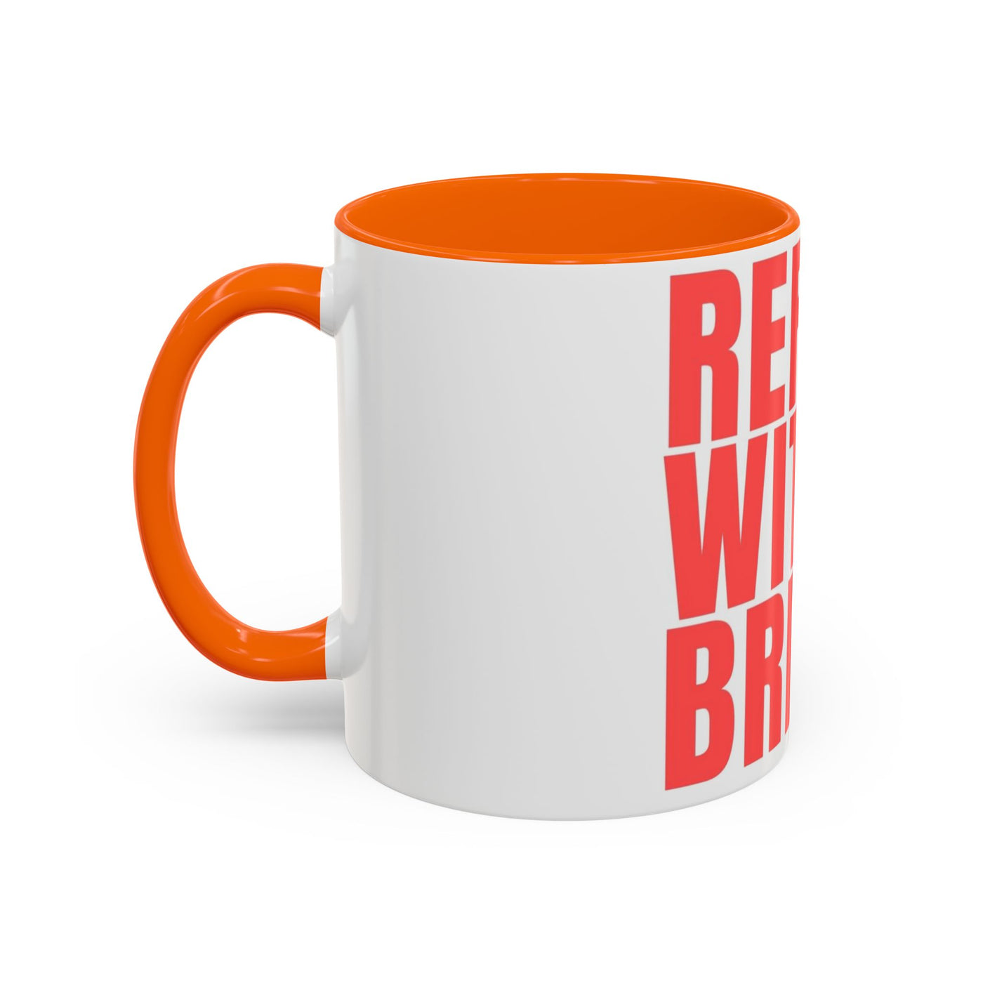 Refuel with Brew Accent Coffee Mug | Perfect Gift for Coffee Lovers, Daily Motivation, Home Office Decor, Birthday Mug, Unique Drinkware