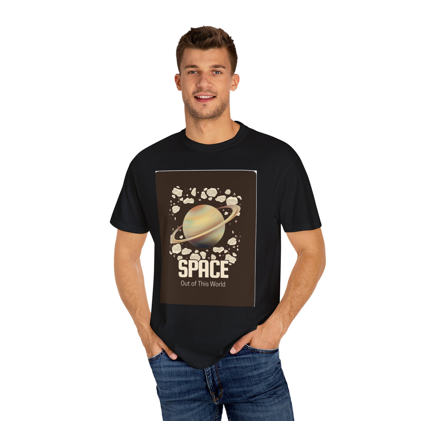 Out of This World Space T-Shirt, Unisex Space Tee, Cool Graphic Shirt, Gift for Space Lovers, Cosmic Apparel, Science Fiction Fashion