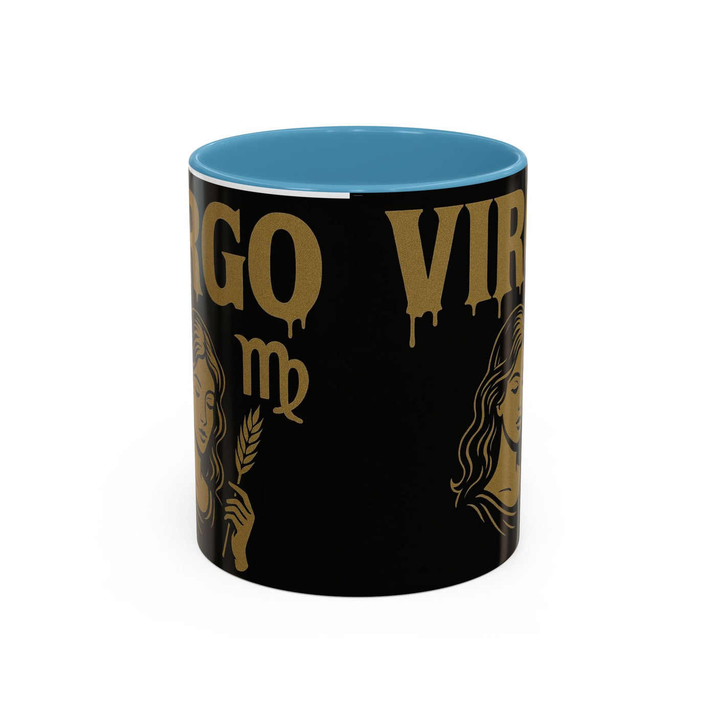 Astrology Virgo Coffee Mug, Zodiac Gift for Virgo Season, Horoscope Mug, Black and Gold Mugs, Astrology Gifts