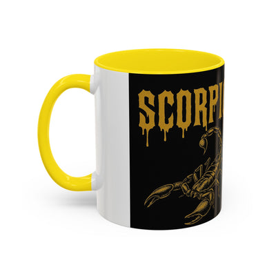 Scorpio Themed Coffee Mug, Scorpio Zodiac Gift, Astrology Lover's Mug, Halloween Coffee Cup, Unique Scorpion Design
