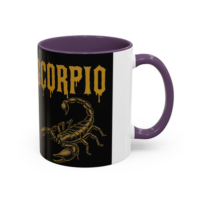 Scorpio Themed Coffee Mug, Scorpio Zodiac Gift, Astrology Lover's Mug, Halloween Coffee Cup, Unique Scorpion Design