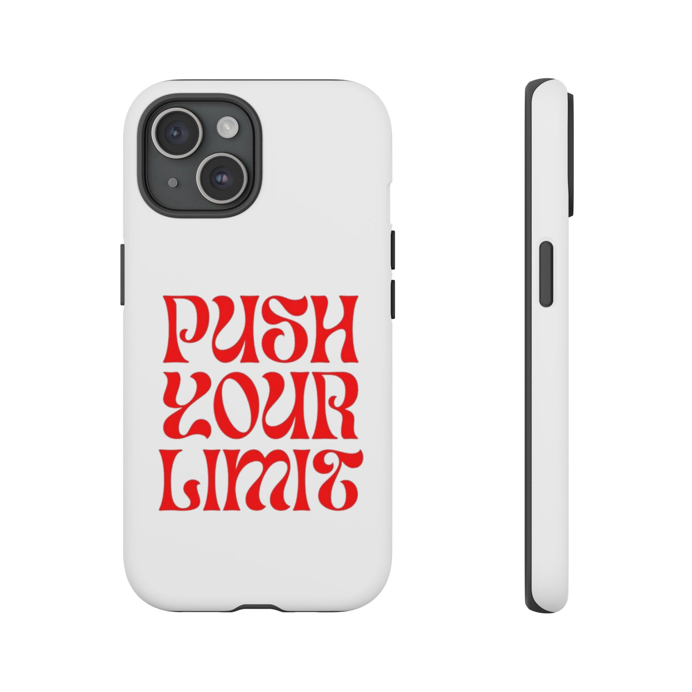 Bold Motivational Phone Case, Push Your Limit, Gym Lovers, Gift for Students, Inspiring Tech Accessory