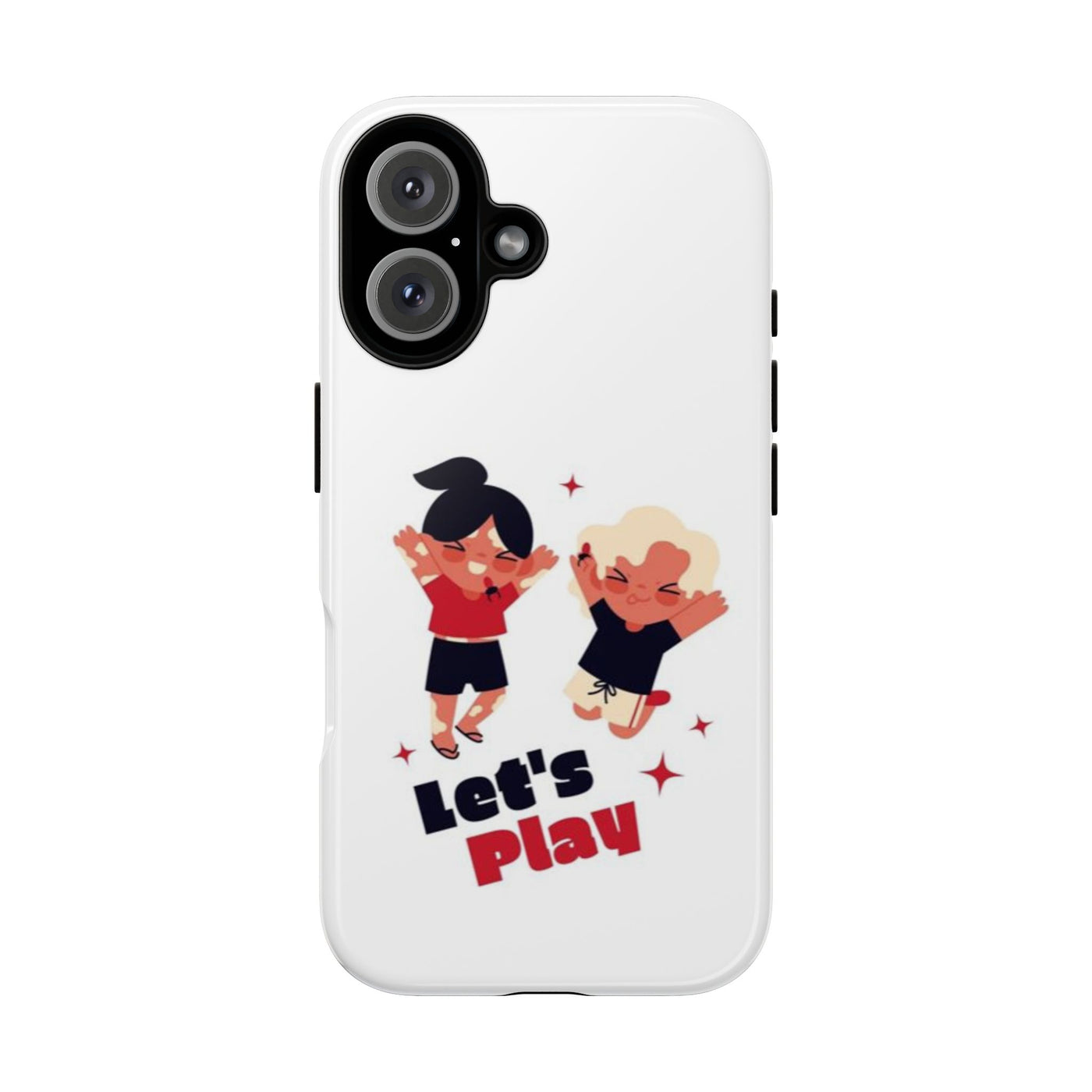 Let's Play Phone Case, Cute Kids Phone Holder, Fun Childrens Accessory, Playful Gift for Kids, Durable Tough Case