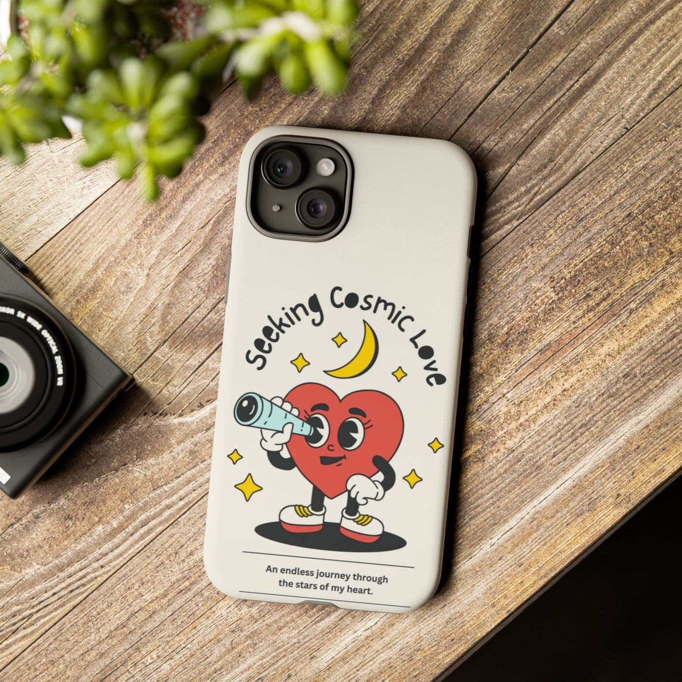 Cosmic Love Phone Case - Whimsical Heart Design, Cute Gift for Astronomers, Fun Accessories for Star Lovers, Adorable Tech Decor, [...]