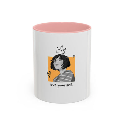 Empowering Love Yourself Coffee Mug | Motivational Gift, Self-Care Reminder, Cute Cup, Coffee Lover, Inspirational Decor