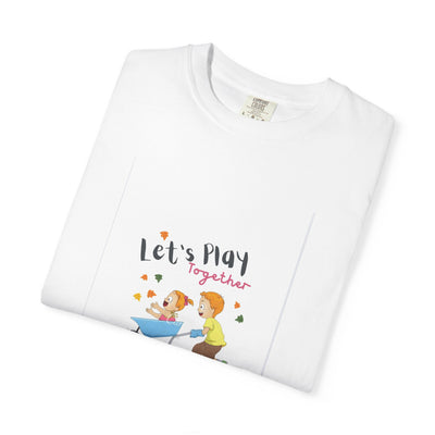Whimsical Play Together T-Shirt | Fun Graphic Tee, Kids Playtime Shirt, Gift for Parents, Family Activities Apparel, Summer Fun Wear