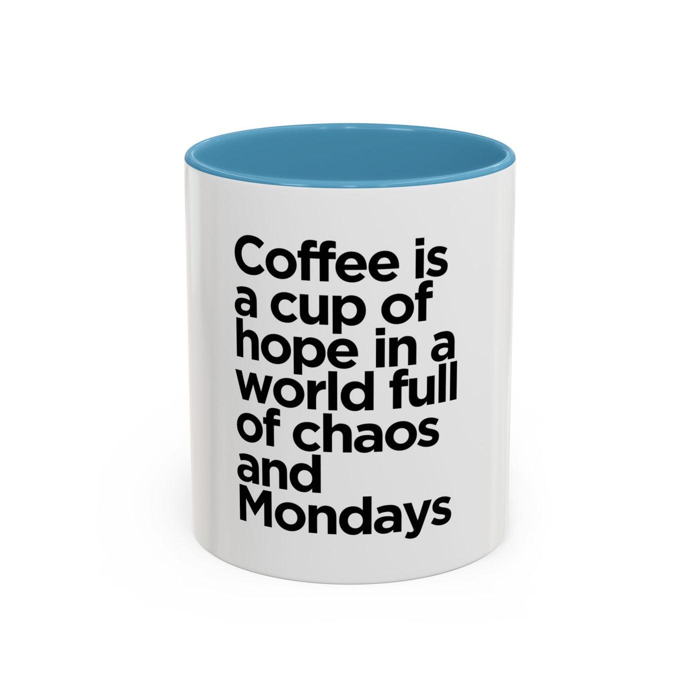 Inspirational Coffee Mug, Motivational Gift for Coffee Lovers, Perfect for Monday Motivation, Modern Black and White Design