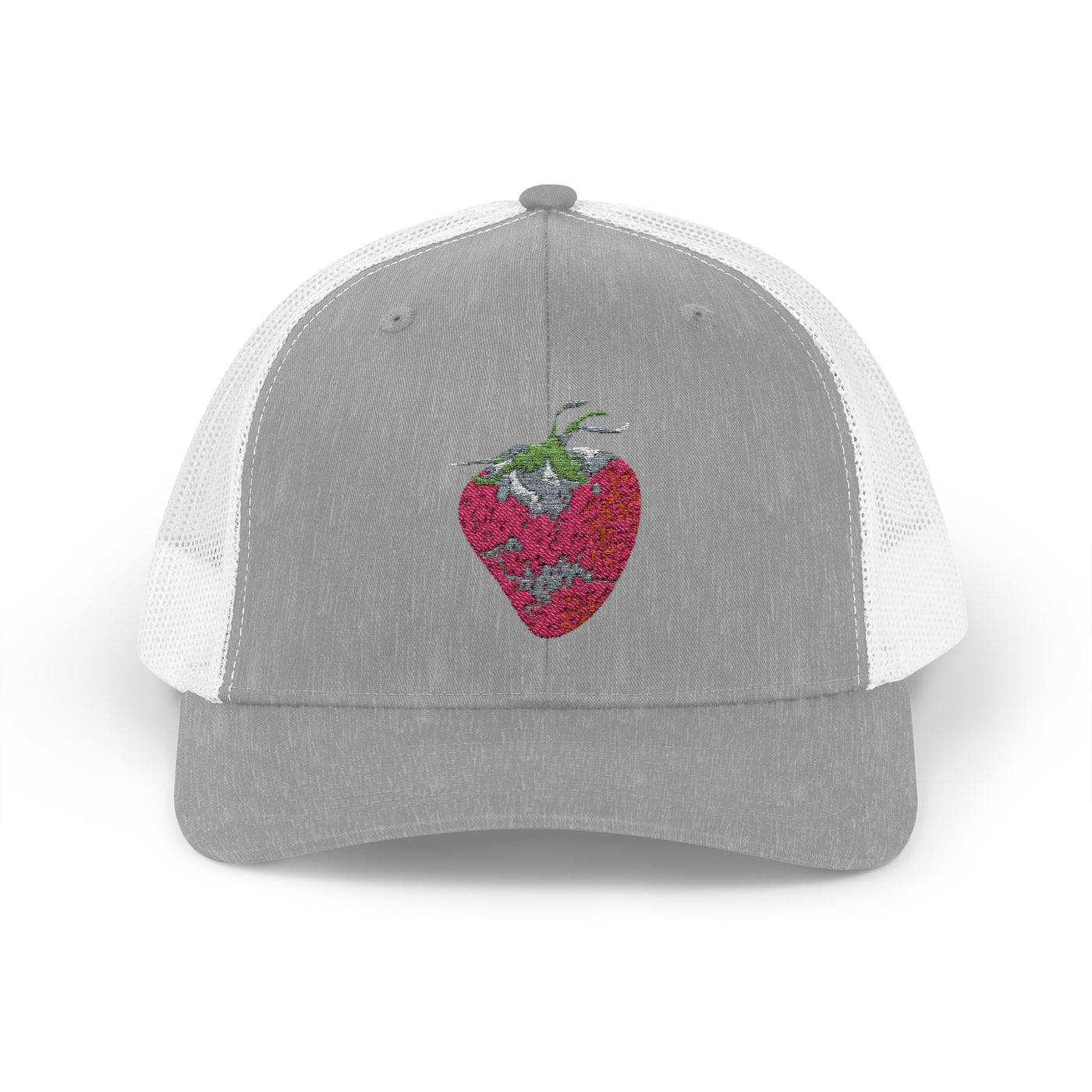 Strawberry Heart Snapback Trucker Cap | Trendy Hat for Summer Vibes, Perfect Gift for Friends, Casual Outings, Festivals, Relaxed Style