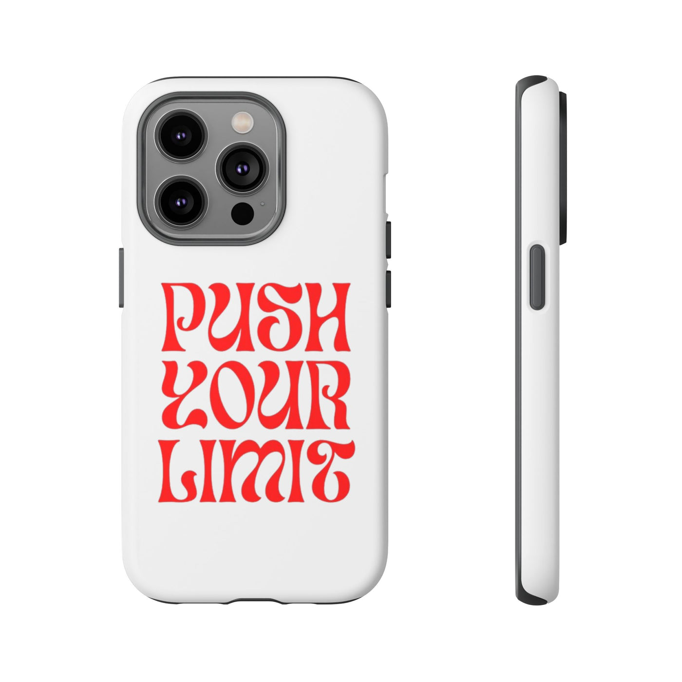 Bold Motivational Phone Case, Push Your Limit, Gym Lovers, Gift for Students, Inspiring Tech Accessory