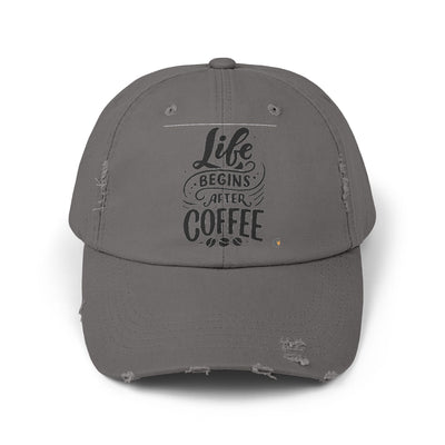 Distressed Coffee Cap | Casual Unisex Hat for Coffee Lovers, Summer Style, Gift for Him/Her, Relaxation, Everyday Wear, Brunch Fashion (Copy)
