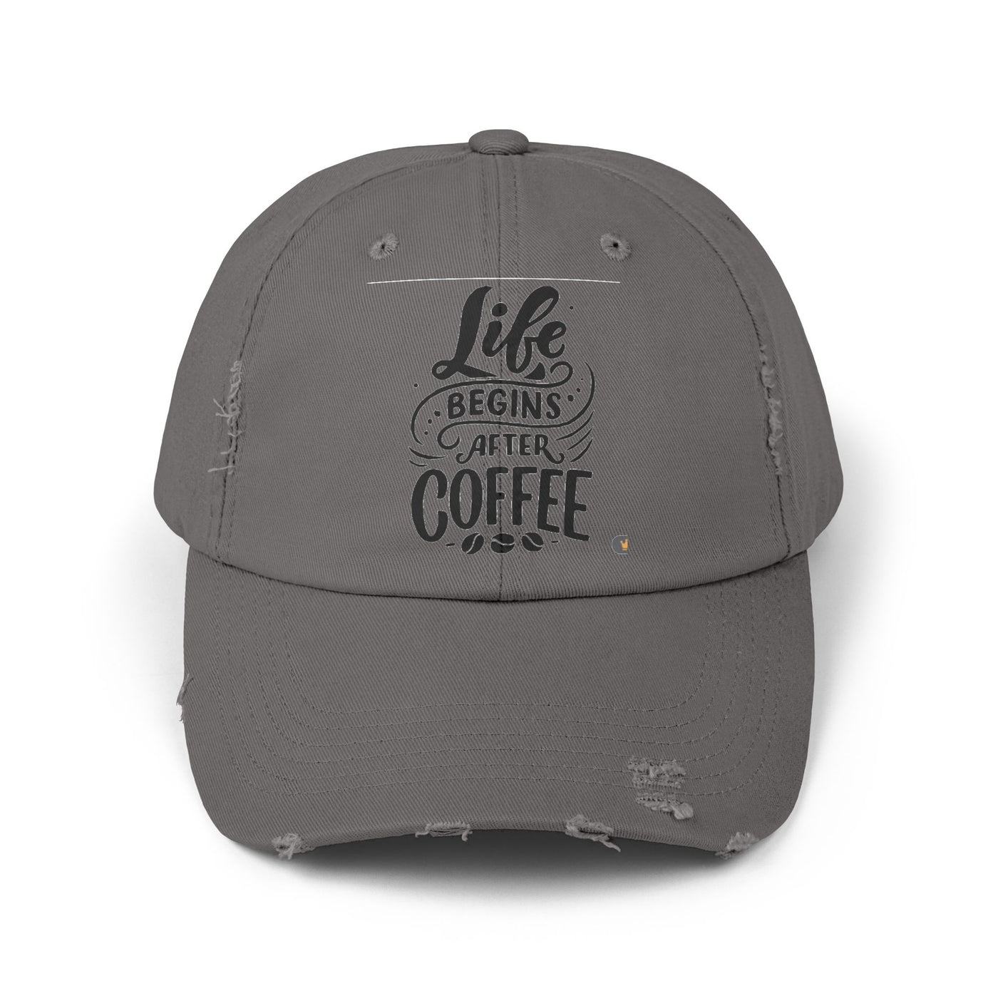 Distressed Coffee Cap | Casual Unisex Hat for Coffee Lovers, Summer Style, Gift for Him/Her, Relaxation, Everyday Wear, Brunch Fashion