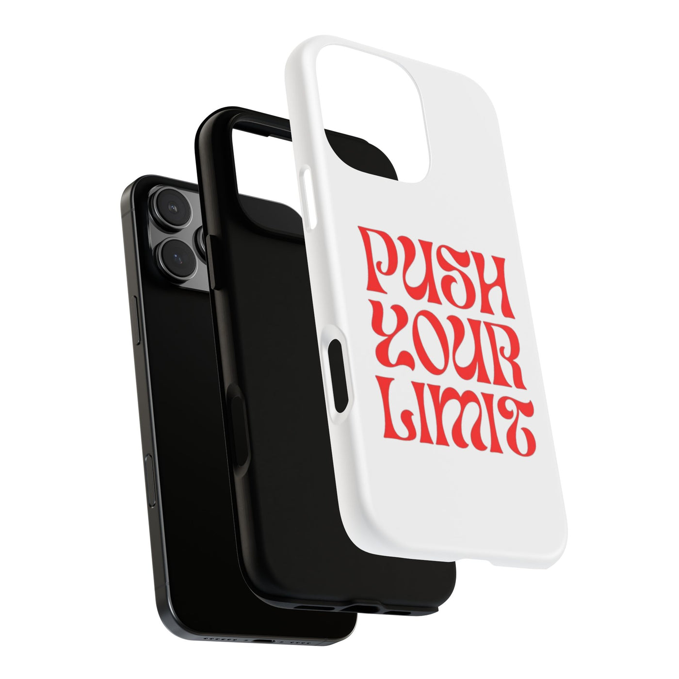 Bold Motivational Phone Case, Push Your Limit, Gym Lovers, Gift for Students, Inspiring Tech Accessory