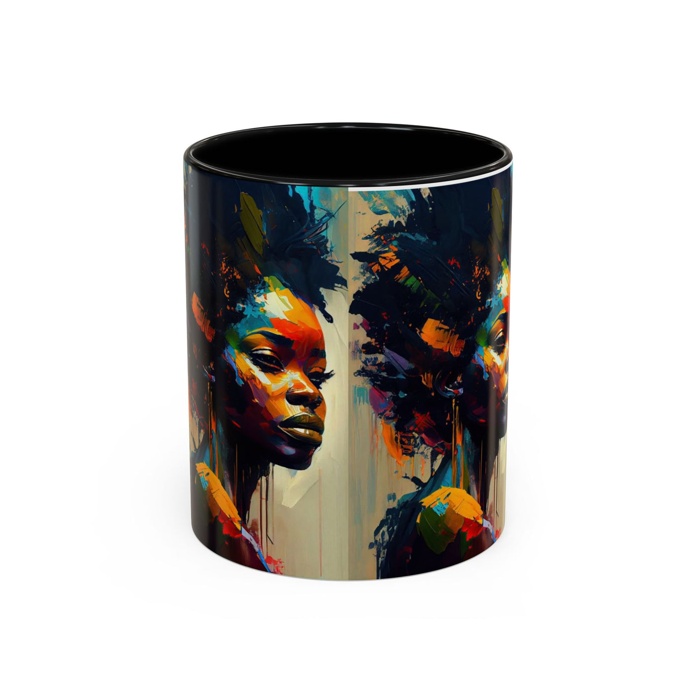Bold Art Coffee Mug | Unique Gift for Art Lovers, 11oz or 15oz Accent Mug, Inspirational Coffee Cup, Home Decor
