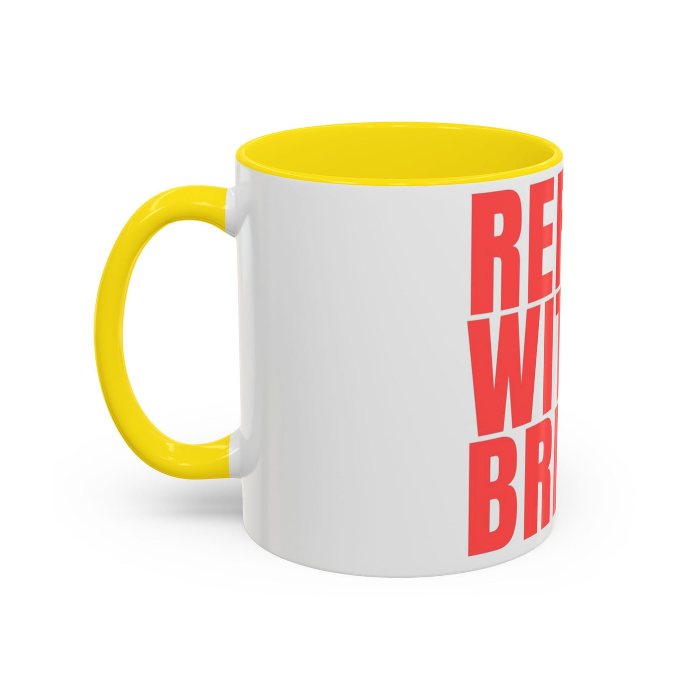 Refuel with Brew Accent Coffee Mug | Perfect Gift for Coffee Lovers, Daily Motivation, Home Office Decor, Birthday Mug, Unique Drinkware