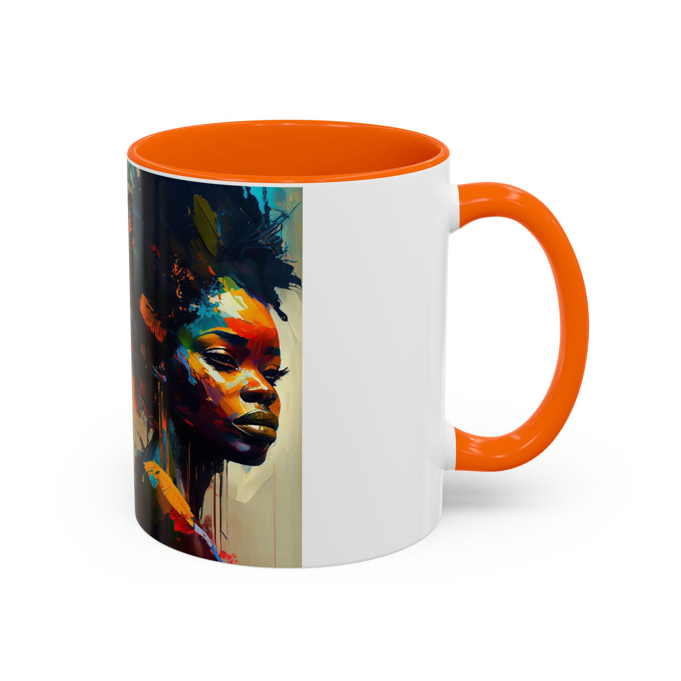 Bold Art Coffee Mug | Unique Gift for Art Lovers, 11oz or 15oz Accent Mug, Inspirational Coffee Cup, Home Decor