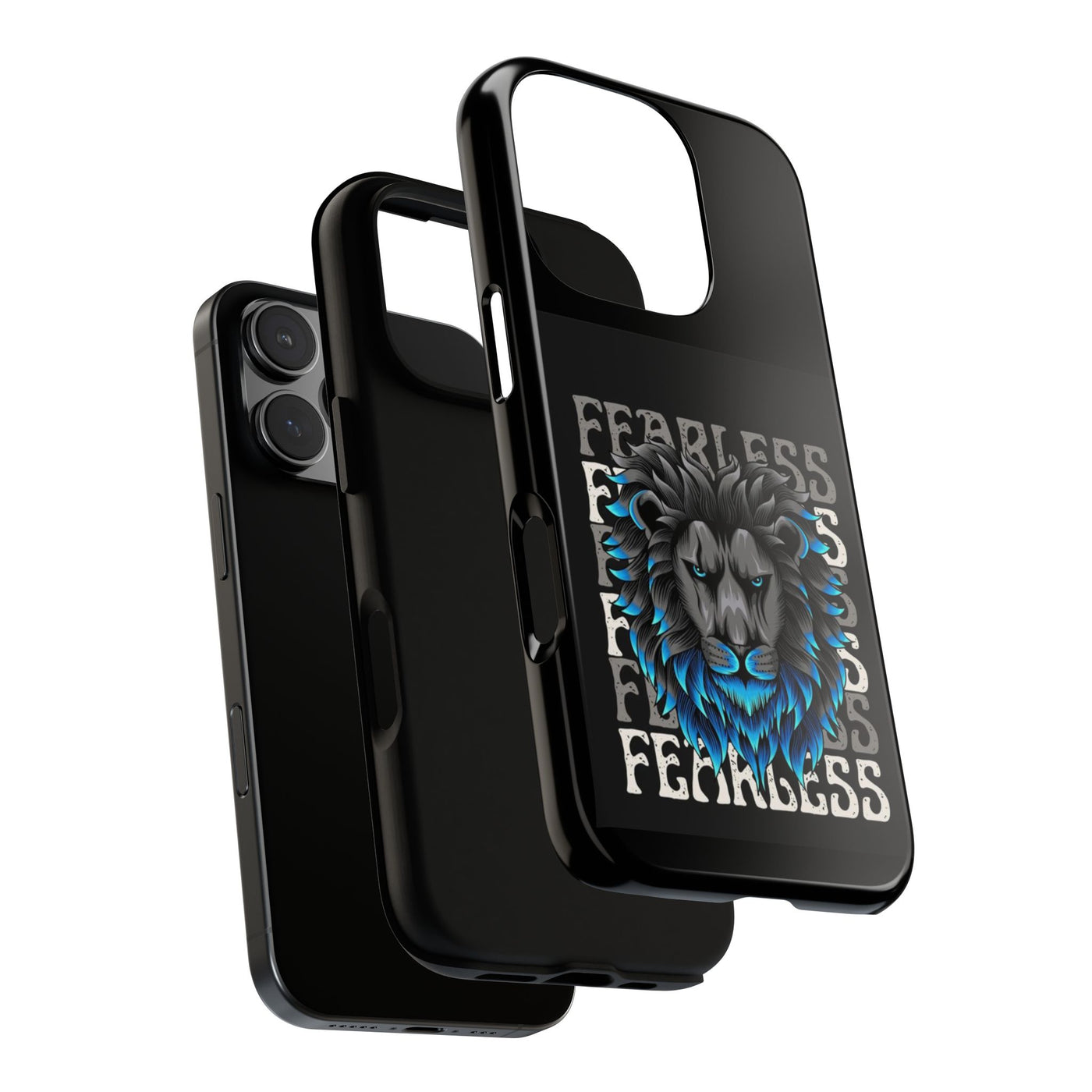 Fearless Lion Phone Case, Tough Phone Cover for Men, Unique Gift for Lion Lovers, Cool Tech Accessories, Bold Statement Case