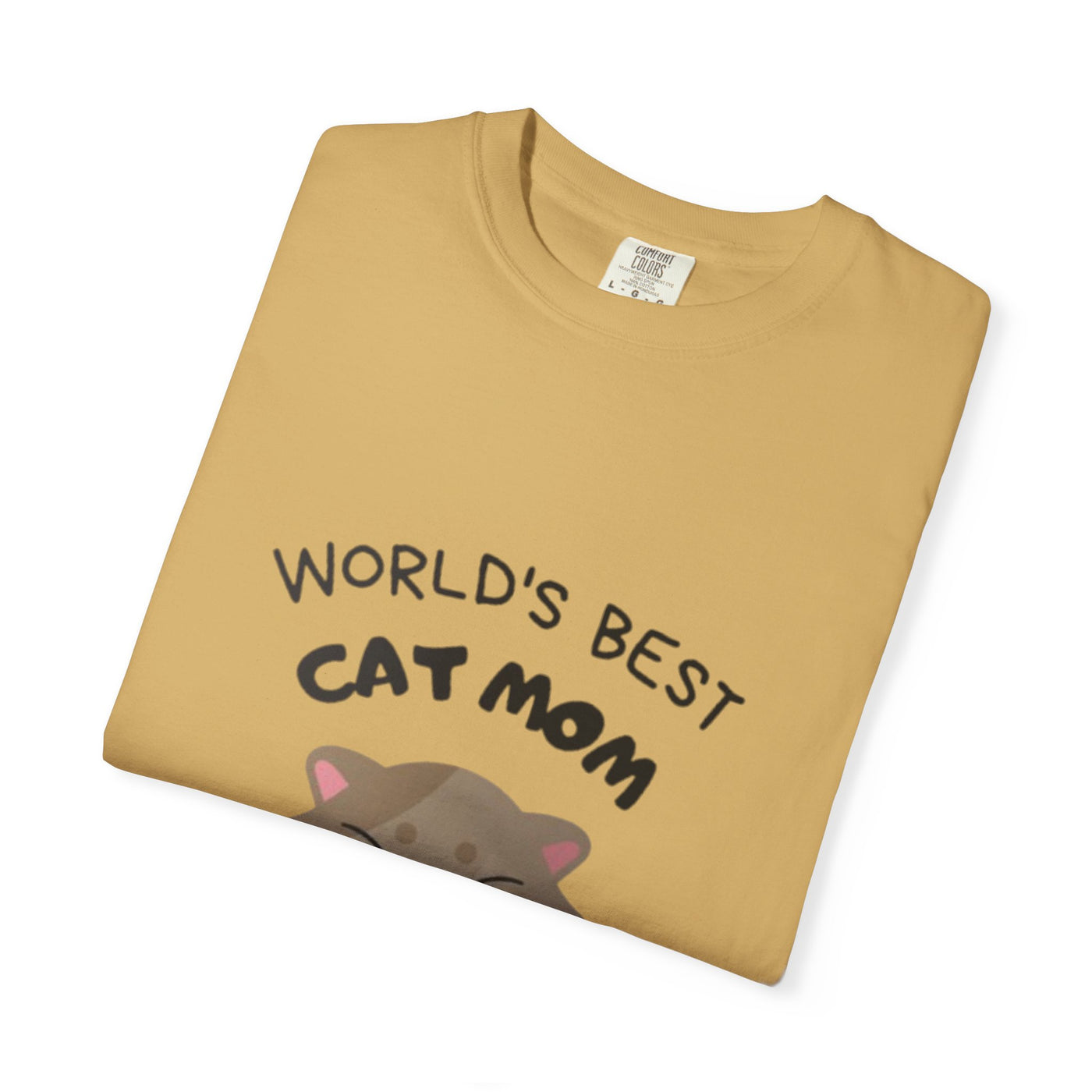 World's Best Cat Mom T-Shirt, Cute Cat Gift, Animal Lover Tee, Cat Mom Apparel, Funny T-Shirt for Pet Owners, Cat Themed Gift