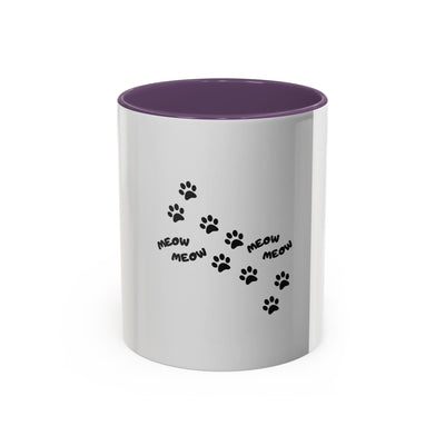Meow Meow Pet Lover Coffee Mug - Cat-themed Gift, Animal Lover Drinkware, Cute Coffee Cup, Fun Cat Mom Mug, Unique Pet Lover Present