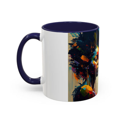 Bold Art Coffee Mug | Unique Gift for Art Lovers, 11oz or 15oz Accent Mug, Inspirational Coffee Cup, Home Decor