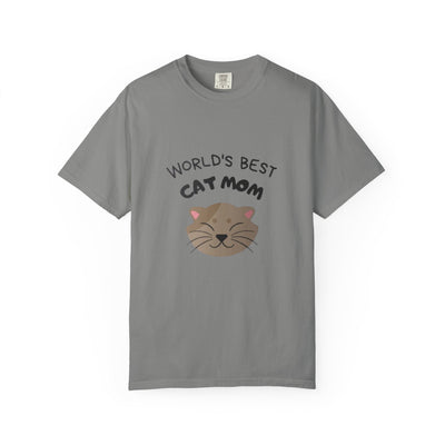 World's Best Cat Mom T-Shirt, Cute Cat Gift, Animal Lover Tee, Cat Mom Apparel, Funny T-Shirt for Pet Owners, Cat Themed Gift