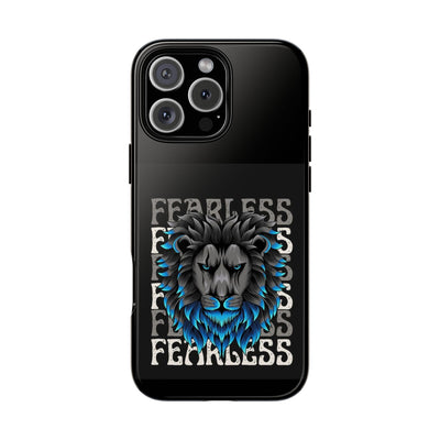 Fearless Lion Phone Case, Tough Phone Cover for Men, Unique Gift for Lion Lovers, Cool Tech Accessories, Bold Statement Case