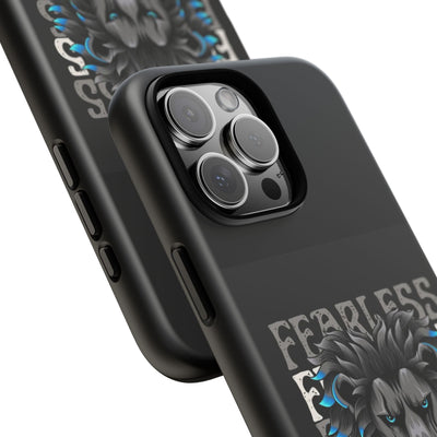 Fearless Lion Phone Case, Tough Phone Cover for Men, Unique Gift for Lion Lovers, Cool Tech Accessories, Bold Statement Case