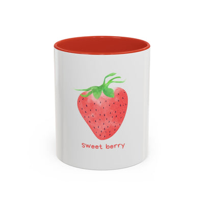 Sweet Berry Accent Coffee Mug - Perfect for Berry Lovers, Kitchen Decor, Gifts, and Daily Use