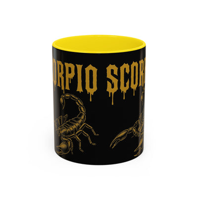 Scorpio Themed Coffee Mug, Scorpio Zodiac Gift, Astrology Lover's Mug, Halloween Coffee Cup, Unique Scorpion Design