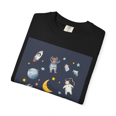 Cosmic Adventure T-Shirt - Unisex Space Graphic Tee, Gift for Astronaut Lovers, Kids & Adults, Astronomy Enthusiast, Birthday Present