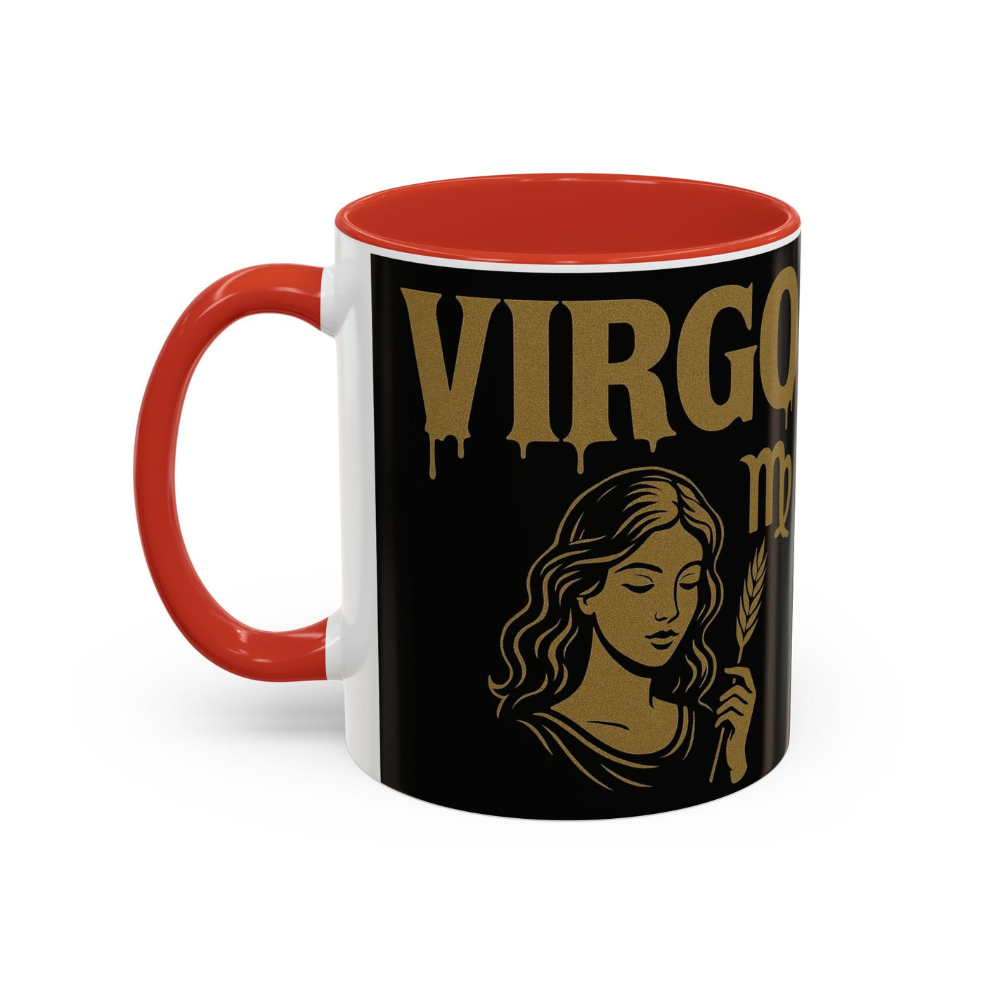 Astrology Virgo Coffee Mug, Zodiac Gift for Virgo Season, Horoscope Mug, Black and Gold Mugs, Astrology Gifts