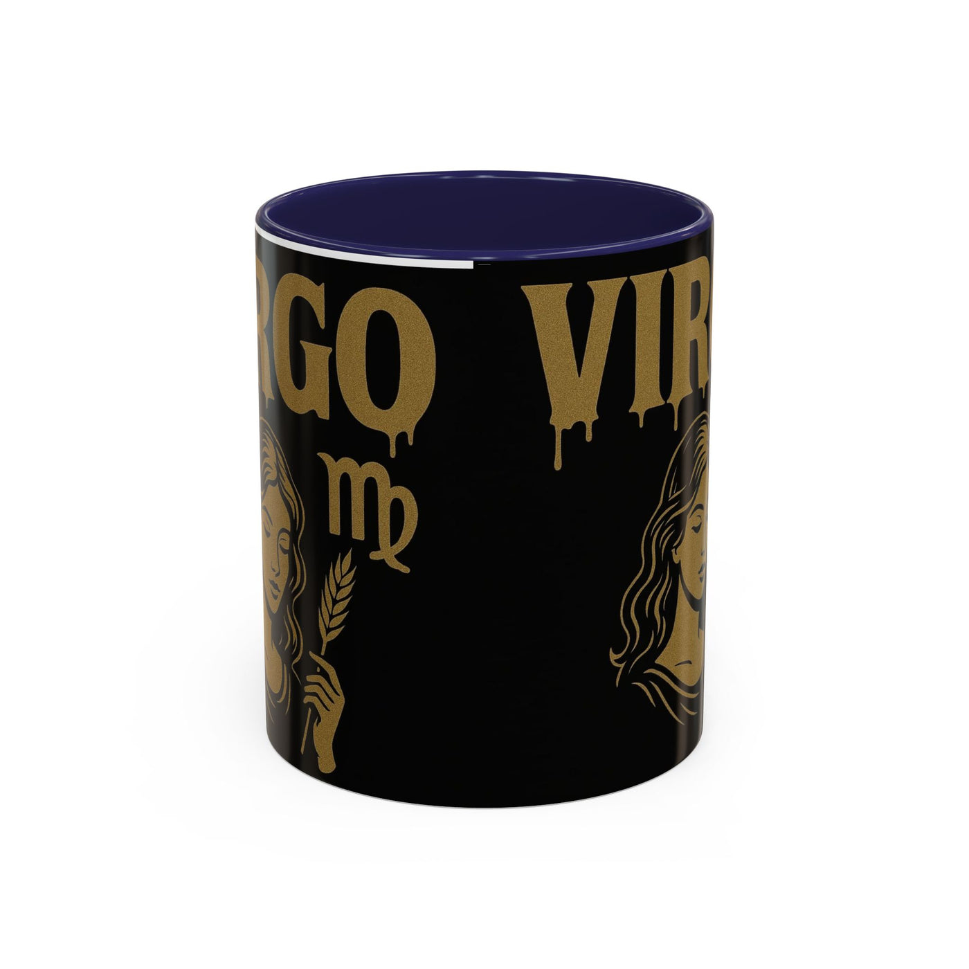 Astrology Virgo Coffee Mug, Zodiac Gift for Virgo Season, Horoscope Mug, Black and Gold Mugs, Astrology Gifts