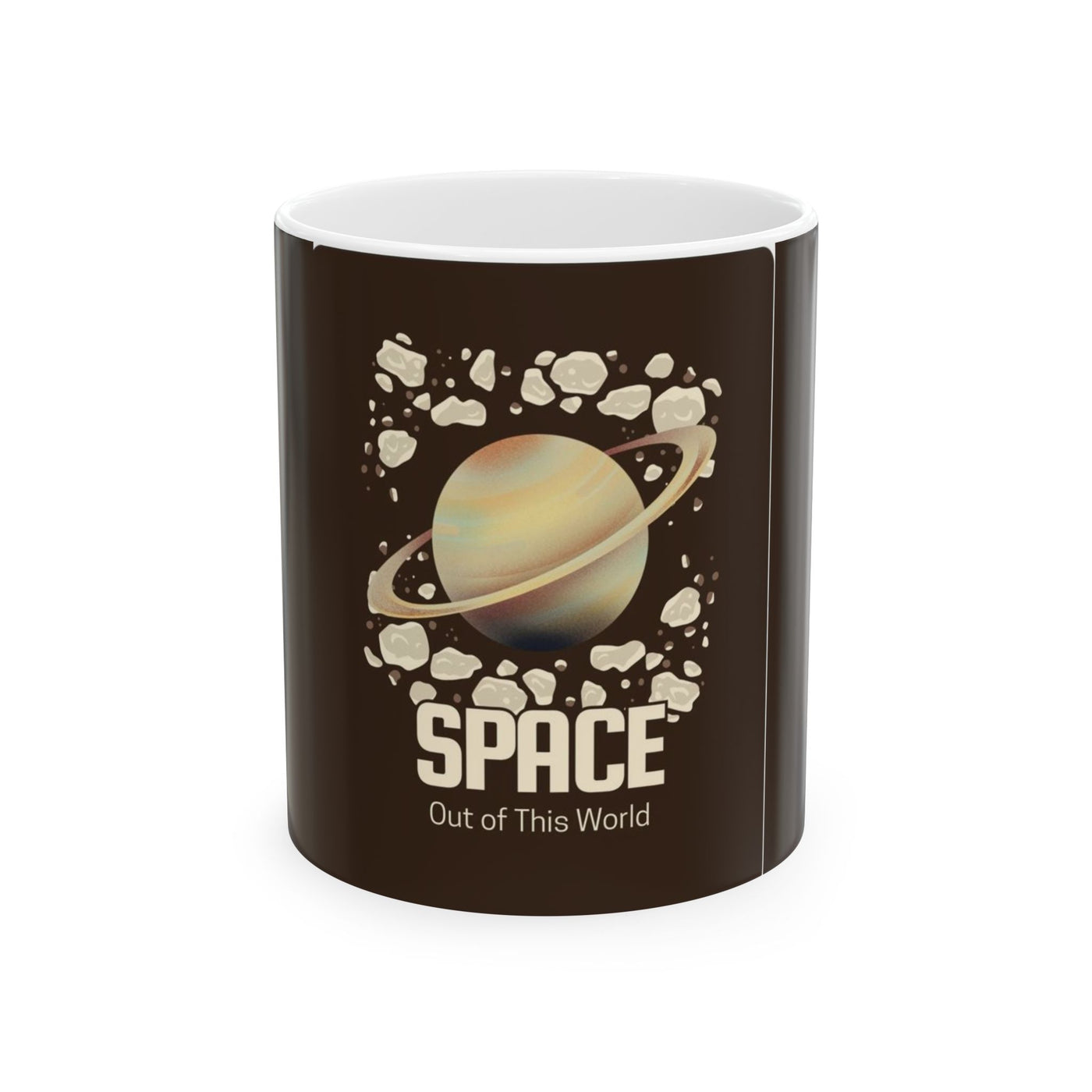 Space-Themed Ceramic Mug - Out of This World, Gift for Astronomers, Planet Lovers, Science Fiction Fans, Unique Coffee Cup, Space Decor