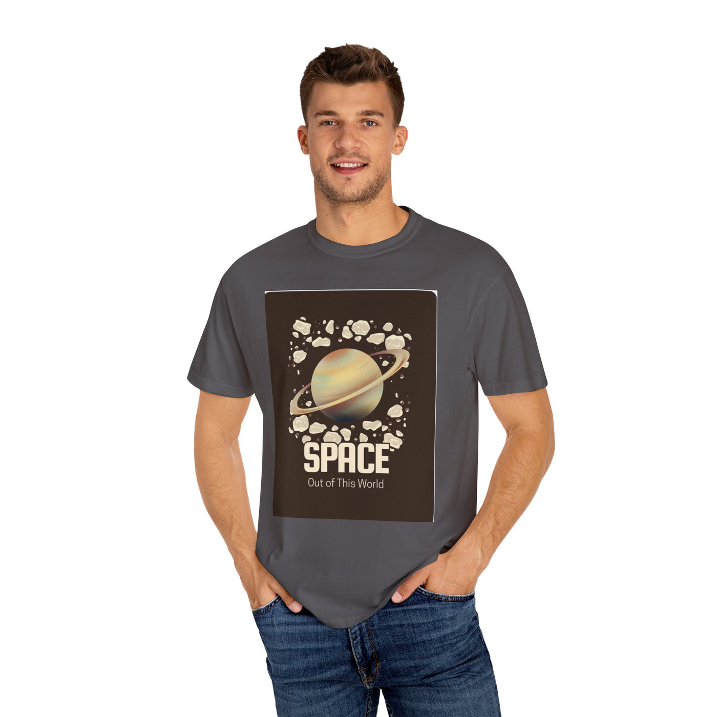 Out of This World Space T-Shirt, Unisex Space Tee, Cool Graphic Shirt, Gift for Space Lovers, Cosmic Apparel, Science Fiction Fashion