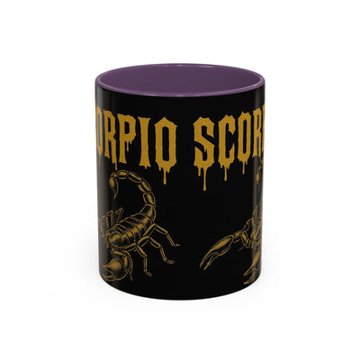 Scorpio Themed Coffee Mug, Scorpio Zodiac Gift, Astrology Lover's Mug, Halloween Coffee Cup, Unique Scorpion Design