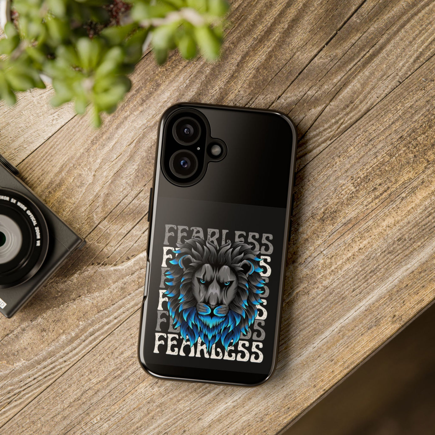 Fearless Lion Phone Case, Tough Phone Cover for Men, Unique Gift for Lion Lovers, Cool Tech Accessories, Bold Statement Case