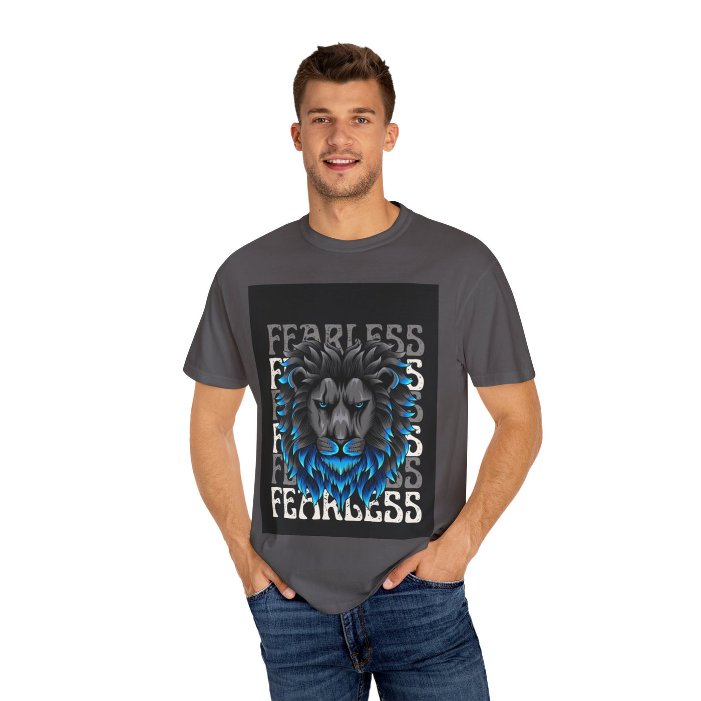 Fearless Lion Unisex T-Shirt | Motivational Tee for Animal Lovers | Perfect Gift for Birthdays, Graduations, or Everyday Wear