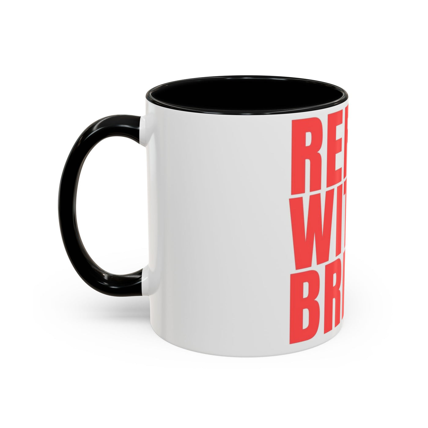 Refuel with Brew Accent Coffee Mug | Perfect Gift for Coffee Lovers, Daily Motivation, Home Office Decor, Birthday Mug, Unique Drinkware