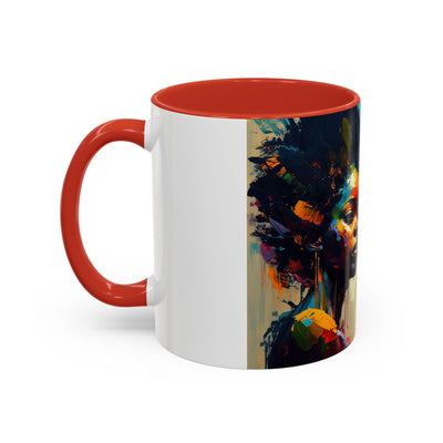 Bold Art Coffee Mug | Unique Gift for Art Lovers, 11oz or 15oz Accent Mug, Inspirational Coffee Cup, Home Decor