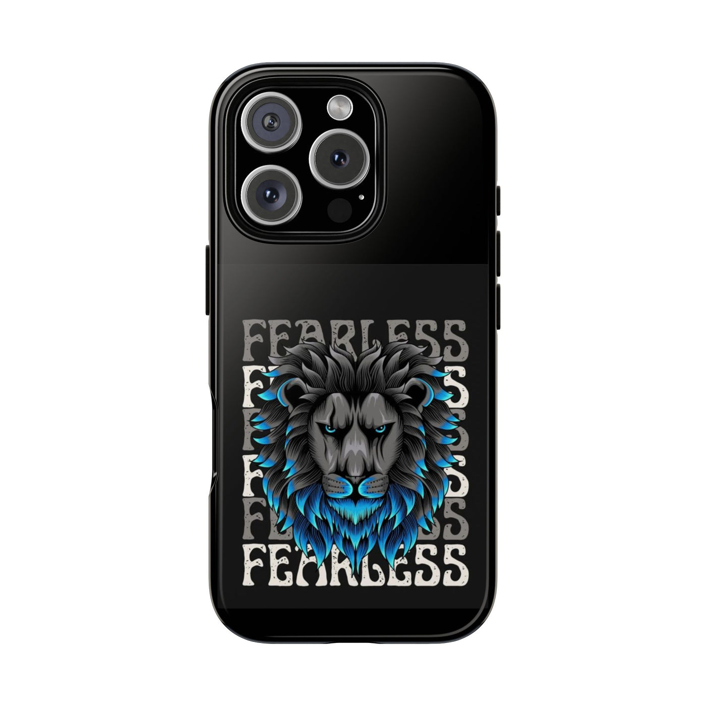 Fearless Lion Phone Case, Tough Phone Cover for Men, Unique Gift for Lion Lovers, Cool Tech Accessories, Bold Statement Case