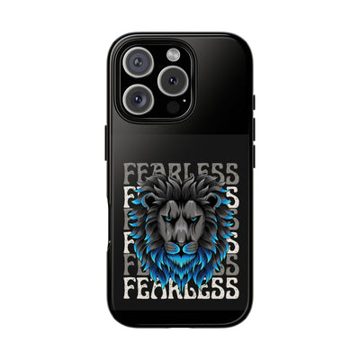 Fearless Lion Phone Case, Tough Phone Cover for Men, Unique Gift for Lion Lovers, Cool Tech Accessories, Bold Statement Case