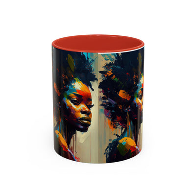 Bold Art Coffee Mug | Unique Gift for Art Lovers, 11oz or 15oz Accent Mug, Inspirational Coffee Cup, Home Decor