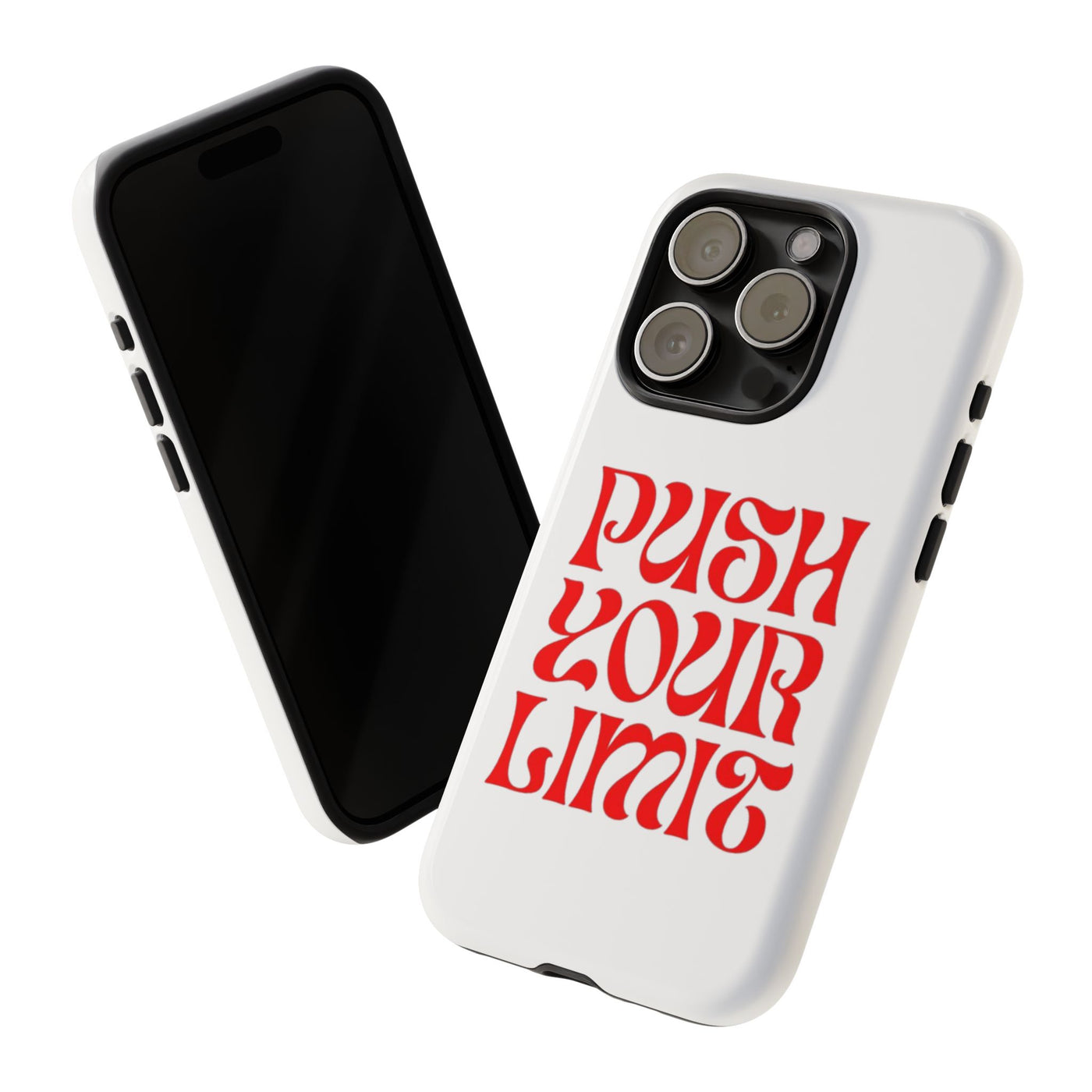 Bold Motivational Phone Case, Push Your Limit, Gym Lovers, Gift for Students, Inspiring Tech Accessory