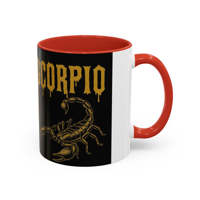 Scorpio Themed Coffee Mug, Scorpio Zodiac Gift, Astrology Lover's Mug, Halloween Coffee Cup, Unique Scorpion Design